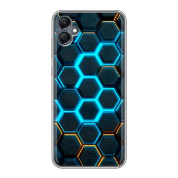 Силиконовый чехол на Samsung Galaxy A05 с принтом Неоновые соты Силиконовый чехол на Samsung Galaxy A05 с принтом Неоновые соты