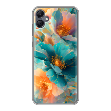 Силиконовый чехол на Samsung Galaxy A05 с принтом Цветы Силиконовый чехол на Samsung Galaxy A05 с принтом Цветы