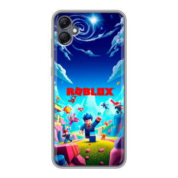 Силиконовый чехол на Samsung Galaxy A05 с принтом Roblox Роблокс