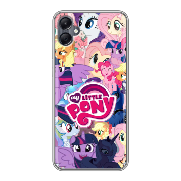 Силиконовый чехол на Samsung Galaxy A05 с принтом My little pony Дружба чудо Силиконовый чехол на Samsung Galaxy A05 с принтом My little pony Дружба чудо