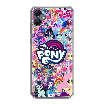 Силиконовый чехол на Samsung Galaxy A05 с принтом My little pony Дружба чудо