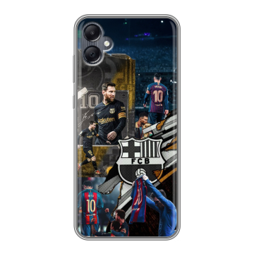 Силиконовый чехол на Samsung Galaxy A05 с принтом Messi Barcelona