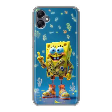 Силиконовый чехол на Samsung Galaxy A05 с принтом Спанч боб Спанчбоб Силиконовый чехол на Samsung Galaxy A05 с принтом Спанч боб Спанчбоб
