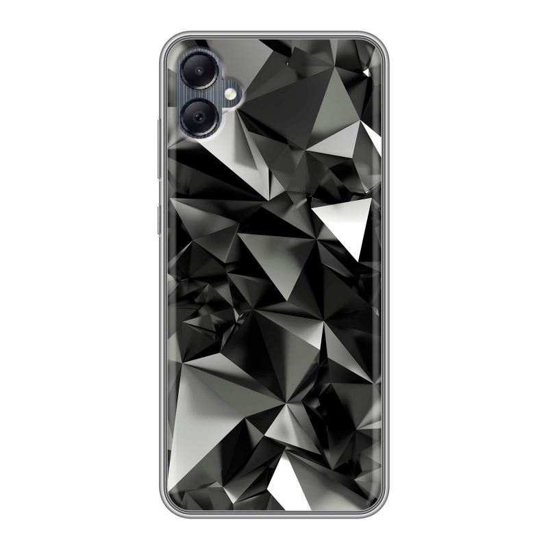 Силиконовый чехол на Samsung Galaxy A05 с принтом Черные кристаллы Силиконовый чехол на Samsung Galaxy A05 с принтом Черные кристаллы