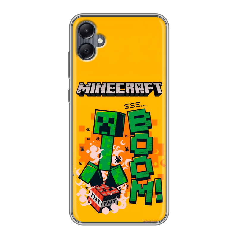 Силиконовый чехол на Samsung Galaxy A05 с принтом Майнкрафт Minecraft Силиконовый чехол на Samsung Galaxy A05 с принтом Майнкрафт Minecraft