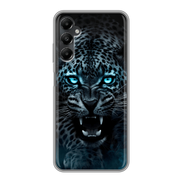 Силиконовый чехол на Samsung Galaxy A05s с принтом Темный леопард Силиконовый чехол на Samsung Galaxy A05s с принтом Темный леопард