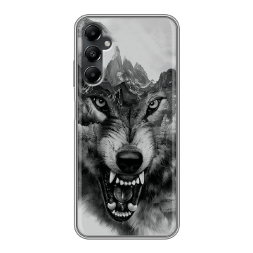 Силиконовый чехол на Samsung Galaxy A05s с принтом Волк Силиконовый чехол на Samsung Galaxy A05s с принтом Волк