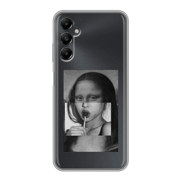 Силиконовый чехол на Samsung Galaxy A05s с принтом Мона Лиза Силиконовый чехол на Samsung Galaxy A05s с принтом Мона Лиза