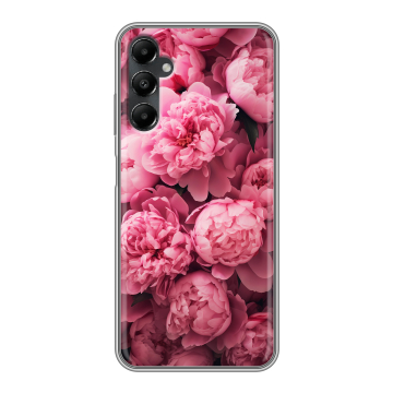 Силиконовый чехол на Samsung Galaxy A05s с принтом цветы пионы Силиконовый чехол на Samsung Galaxy A05s с принтом цветы пионы