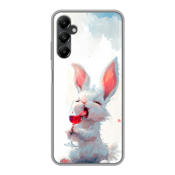Силиконовый чехол на Samsung Galaxy A05s с принтом кролик зайчик Силиконовый чехол на Samsung Galaxy A05s с принтом кролик зайчик