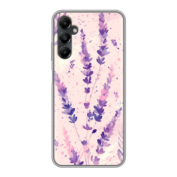 Силиконовый чехол на Samsung Galaxy A05s с принтом цветы лаванда Силиконовый чехол на Samsung Galaxy A05s с принтом цветы лаванда