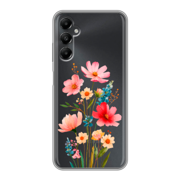 Силиконовый чехол на Samsung Galaxy A05s с принтом Цветы Силиконовый чехол на Samsung Galaxy A05s с принтом Цветы