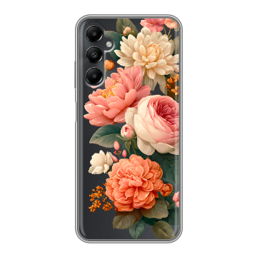 Силиконовый чехол на Samsung Galaxy A05s с принтом цветы Силиконовый чехол на Samsung Galaxy A05s с принтом цветы