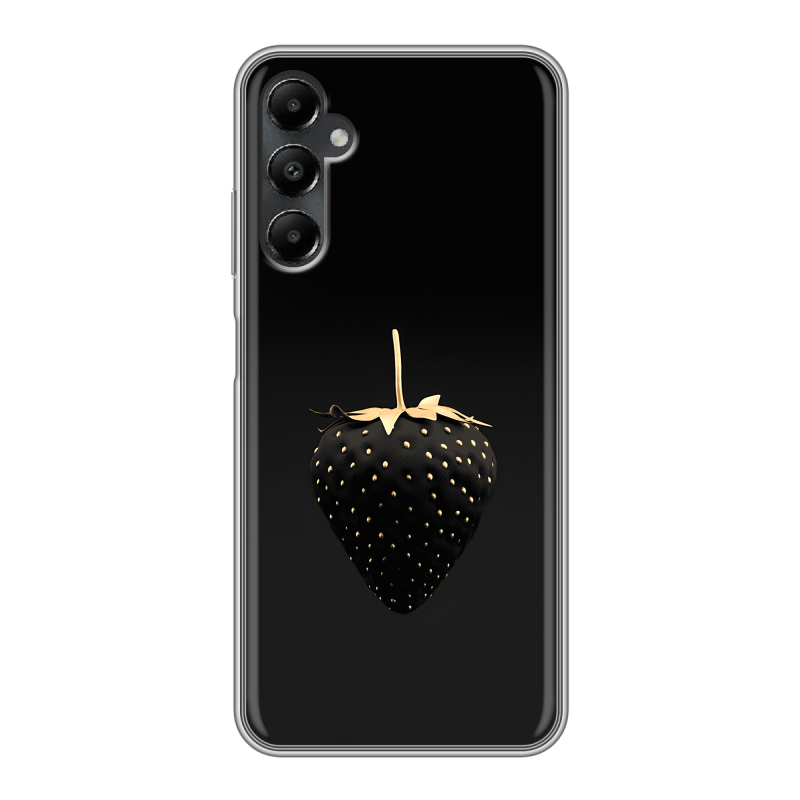 Силиконовый чехол на Samsung Galaxy A05s с принтом Черная клубника Силиконовый чехол на Samsung Galaxy A05s с принтом Черная клубника