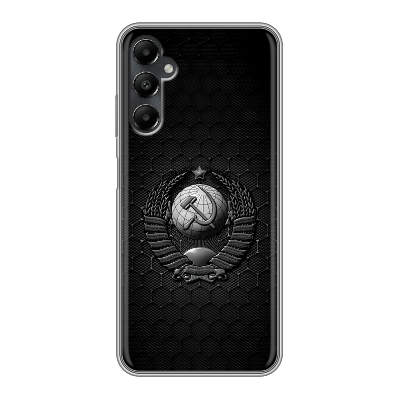 Силиконовый чехол на Samsung Galaxy A05s с принтом Герб Флаг СССР Силиконовый чехол на Samsung Galaxy A05s с принтом Герб Флаг СССР