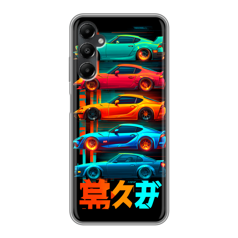 Силиконовый чехол на Samsung Galaxy A05s с принтом машины тачки Силиконовый чехол на Samsung Galaxy A05s с принтом машины тачки