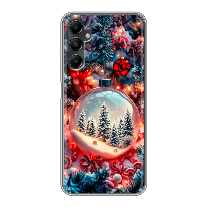 Силиконовый чехол на Samsung Galaxy A05s с принтом Новый год Силиконовый чехол на Samsung Galaxy A05s с принтом Новый год
