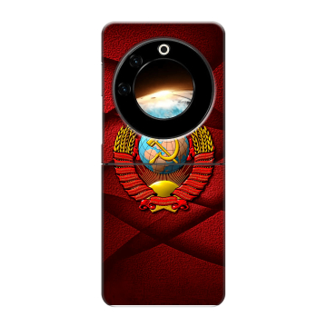 Пластиковый чехол на Tecno Phantom V Flip с принтом Герб СССР