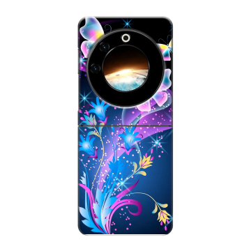 Пластиковый чехол на Tecno Phantom V Flip с принтом Бабочки