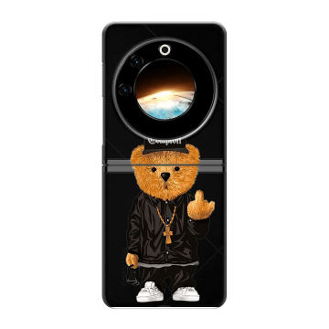 Пластиковый чехол на Tecno Phantom V Flip с принтом Мишка Пластиковый чехол на Tecno Phantom V Flip с принтом Мишка