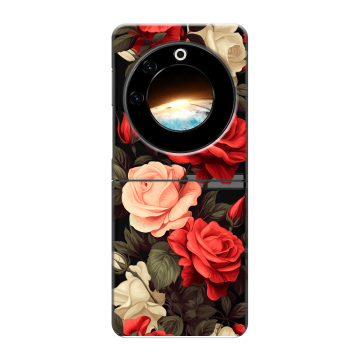 Пластиковый чехол на Tecno Phantom V Flip с принтом Розы Пластиковый чехол на Tecno Phantom V Flip с принтом Розы