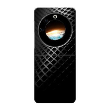 Пластиковый чехол на Tecno Phantom V Flip с принтом Текстура металла