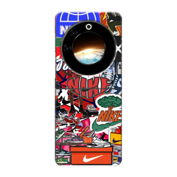 Пластиковый чехол на Tecno Phantom V Flip с принтом Найк Nike яркий Пластиковый чехол на Tecno Phantom V Flip с принтом Найк Nike яркий