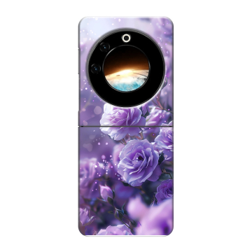 Пластиковый чехол на Tecno Phantom V Flip с принтом Розы цветы Пластиковый чехол на Tecno Phantom V Flip с принтом Розы цветы