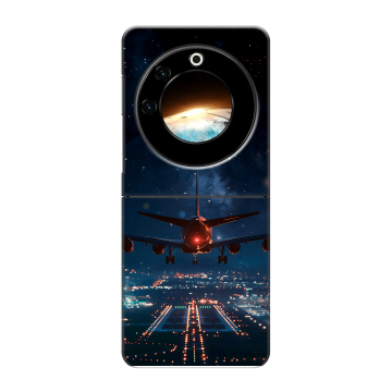 Пластиковый чехол на Tecno Phantom V Flip с принтом самолет Пластиковый чехол на Tecno Phantom V Flip с принтом самолет