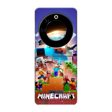 Пластиковый чехол на Tecno Phantom V Flip с принтом Майнкрафт Minecraft Пластиковый чехол на Tecno Phantom V Flip с принтом Майнкрафт Minecraft