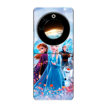 Пластиковый чехол на Tecno Phantom V Flip с принтом Холодное сердце Frozen