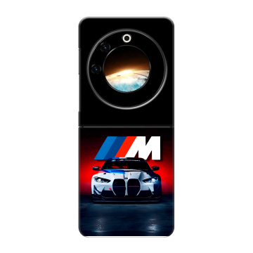 Пластиковый чехол на Tecno Phantom V Flip с принтом БМВ BMW Пластиковый чехол на Tecno Phantom V Flip с принтом БМВ BMW