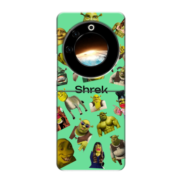 Пластиковый чехол на Tecno Phantom V Flip с принтом Шрек Shrek