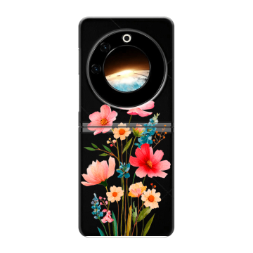 Пластиковый чехол на Tecno Phantom V Flip с принтом Цветы