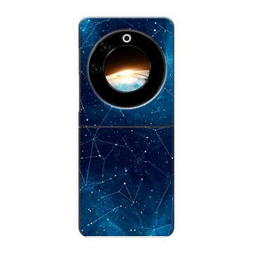 Пластиковый чехол на Tecno Phantom V Flip с принтом Космос звезды