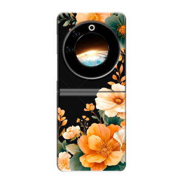 Пластиковый чехол на Tecno Phantom V Flip с принтом Цветы принт