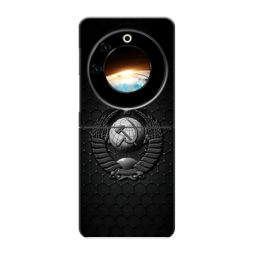 Пластиковый чехол на Tecno Phantom V Flip с принтом Герб Флаг СССР Пластиковый чехол на Tecno Phantom V Flip с принтом Герб Флаг СССР