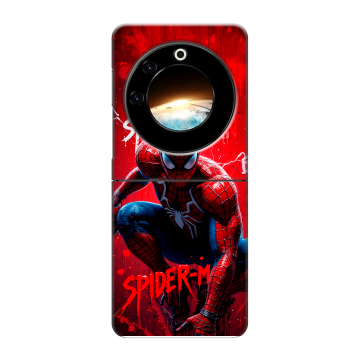 Пластиковый чехол на Tecno Phantom V Flip с принтом Spiderman Человек паук Пластиковый чехол на Tecno Phantom V Flip с принтом Spiderman Человек паук