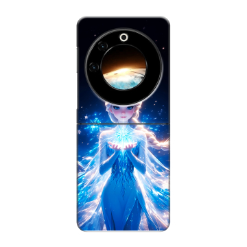 Пластиковый чехол на Tecno Phantom V Flip с принтом Холодное сердце Frozen