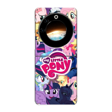 Пластиковый чехол на Tecno Phantom V Flip с принтом My little pony Дружба чудо