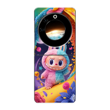 Пластиковый чехол на Tecno Phantom V Flip с принтом Labubu Лабубу