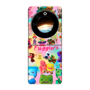 Пластиковый чехол на Tecno Phantom V Flip с принтом Флагер Fuggler