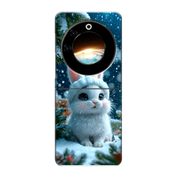 Пластиковый чехол на Tecno Phantom V Flip с принтом Новый год