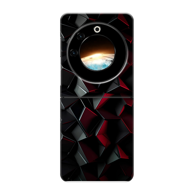 Пластиковый чехол на Tecno Phantom V Flip с принтом Абстракция Пластиковый чехол на Tecno Phantom V Flip с принтом Абстракция