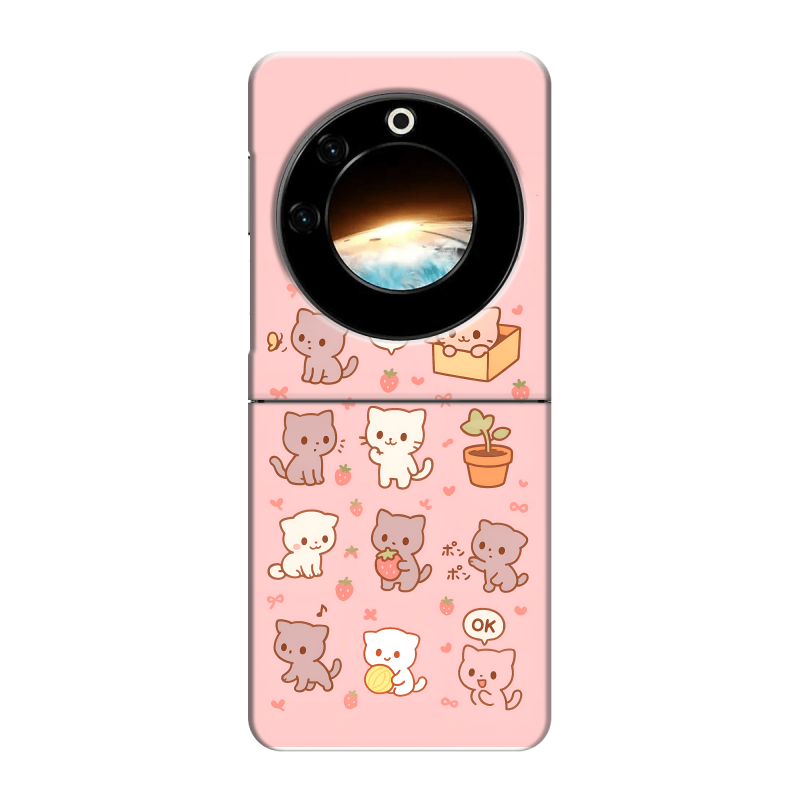 Пластиковый чехол на Tecno Phantom V Flip с принтом Hello Kitty Хелоу Кити Пластиковый чехол на Tecno Phantom V Flip с принтом Hello Kitty Хелоу Кити