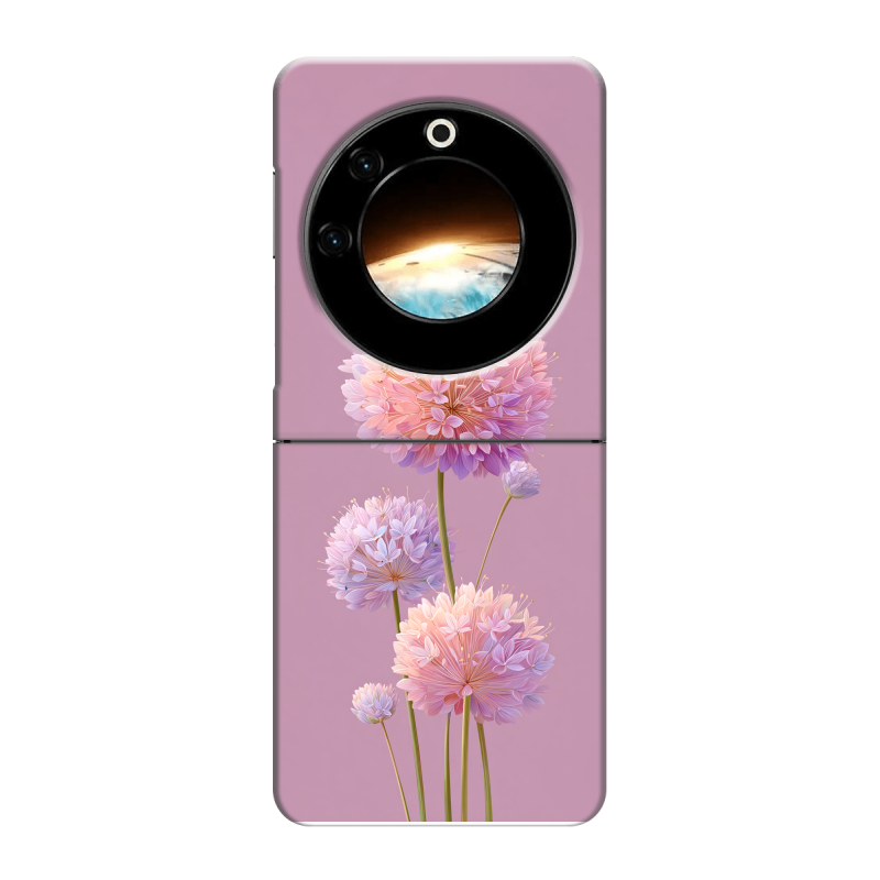 Пластиковый чехол на Tecno Phantom V Flip с принтом Цветы Пластиковый чехол на Tecno Phantom V Flip с принтом Цветы