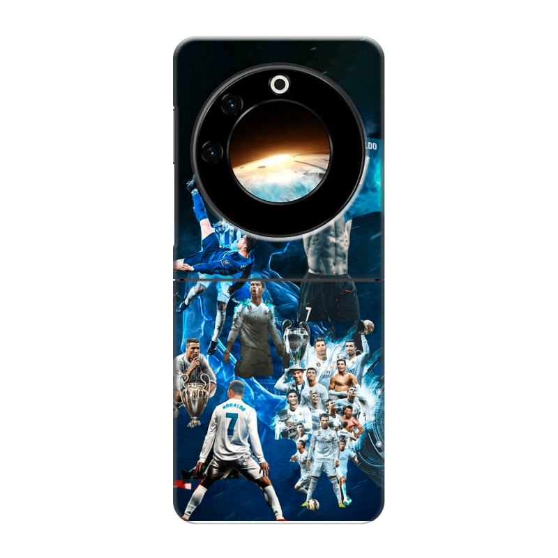 Пластиковый чехол на Tecno Phantom V Flip с принтом Реал Роналдо Пластиковый чехол на Tecno Phantom V Flip с принтом Реал Роналдо