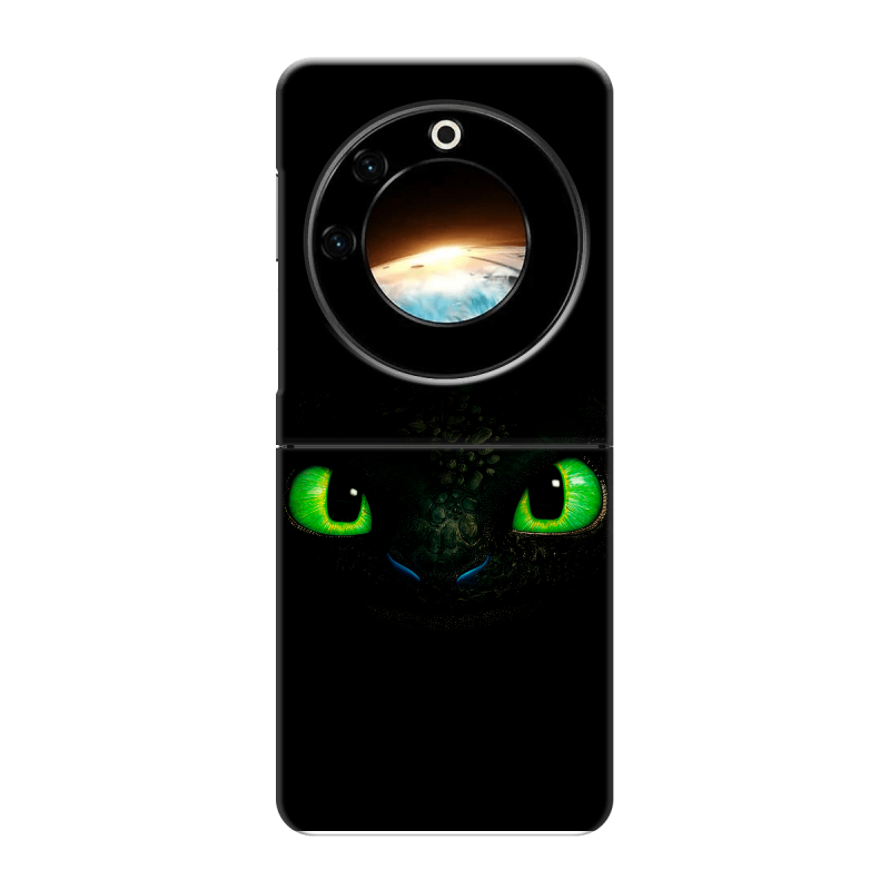 Пластиковый чехол на Tecno Phantom V Flip с принтом Как приручить дракона Пластиковый чехол на Tecno Phantom V Flip с принтом Как приручить дракона