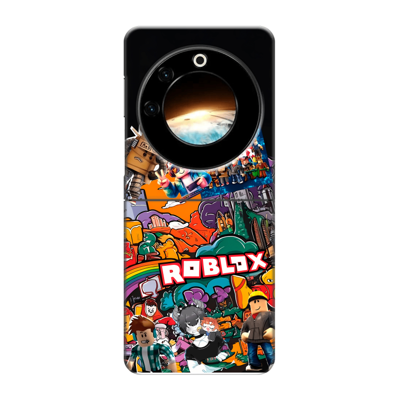 Пластиковый чехол на Tecno Phantom V Flip с принтом Roblox Роблокс Пластиковый чехол на Tecno Phantom V Flip с принтом Roblox Роблокс