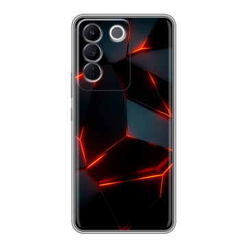 Силиконовый чехол на Vivo T2 с принтом Яркие абстракции Силиконовый чехол на Vivo T2 с принтом Яркие абстракции